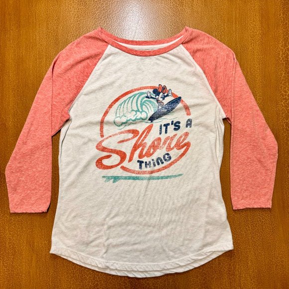 Disney Tops - Disney Parks - It's a Short Thing - 3/4 sleeve - Size Medium